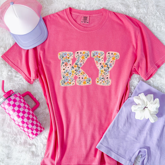 Kentucky, KY, Spring Florals | DTF Print - COOL PEEL |