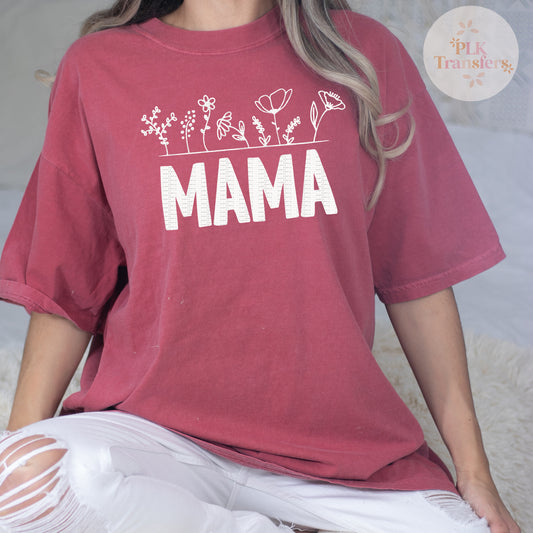 Mama, Floral | SINGLE COLOR