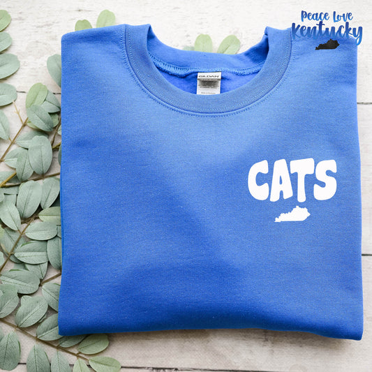 POCKET, Go Cats, White | Screen Print Transfer | - SINGLE COLOR