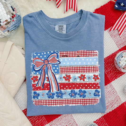 USA Daisy Flag, 4th Of July | DTF Print - COOL PEEL |