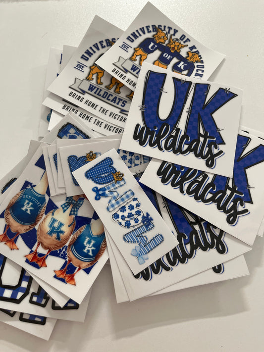 Kentucky UV DTF decal bundle