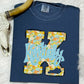 Big K, Yellow Blue Orange Florals, Light Blue Kentucky| DTF Print - COOL PEEL |