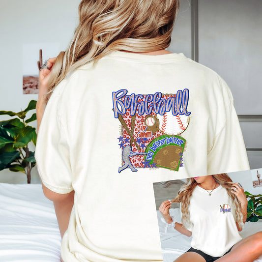 Baseball Preppy, FREE POCKET INCLUDED | DTF Print - COOL PEEL |