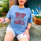 Kentucky, KY, Big K, Red White & Blue Leopard Print | DTF Print - COOL PEEL |