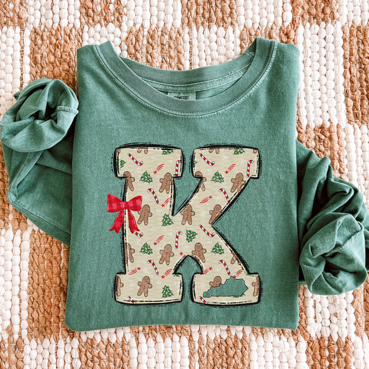 Big K, Kentucky, Gingerbread, Christmas | DTF Print - COOL PEEL |