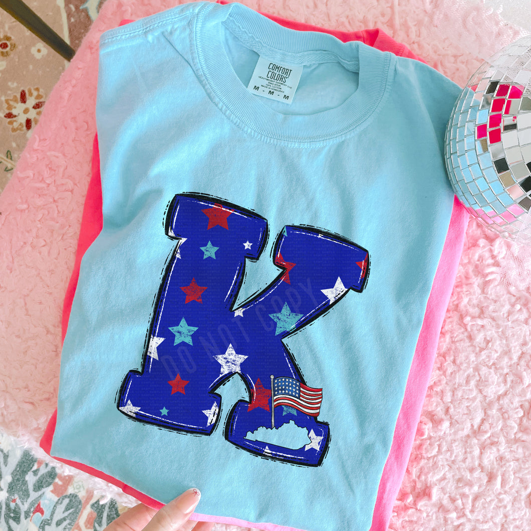 Kentucky, KY, Big K, USA Stars | DTF Print - COOL PEEL |