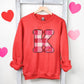 Big K, Pink & Red Plaid, Kentucky, KY, Valentine | DTF Print - COOL PEEL |