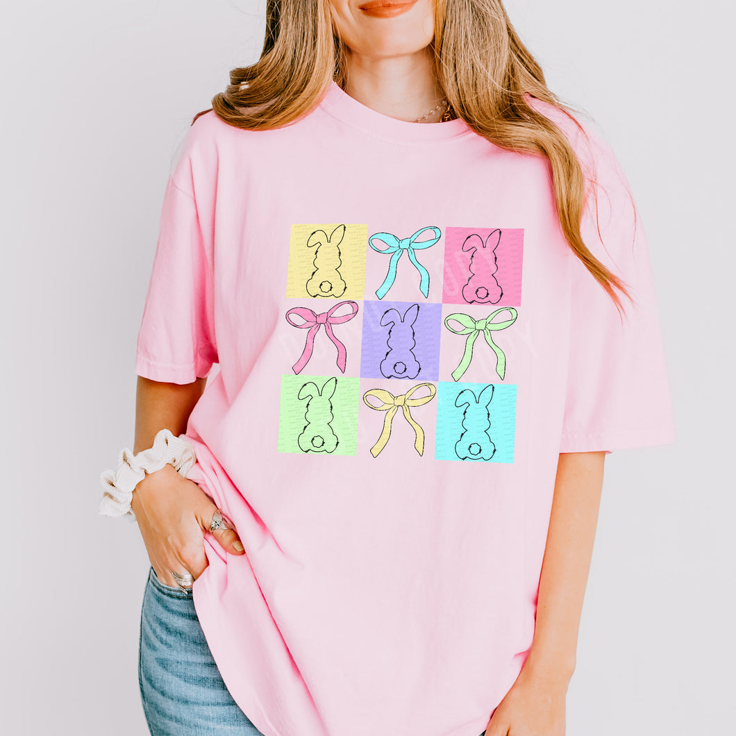 Bunny & Bows Collage | DTF Print - COOL PEEL |