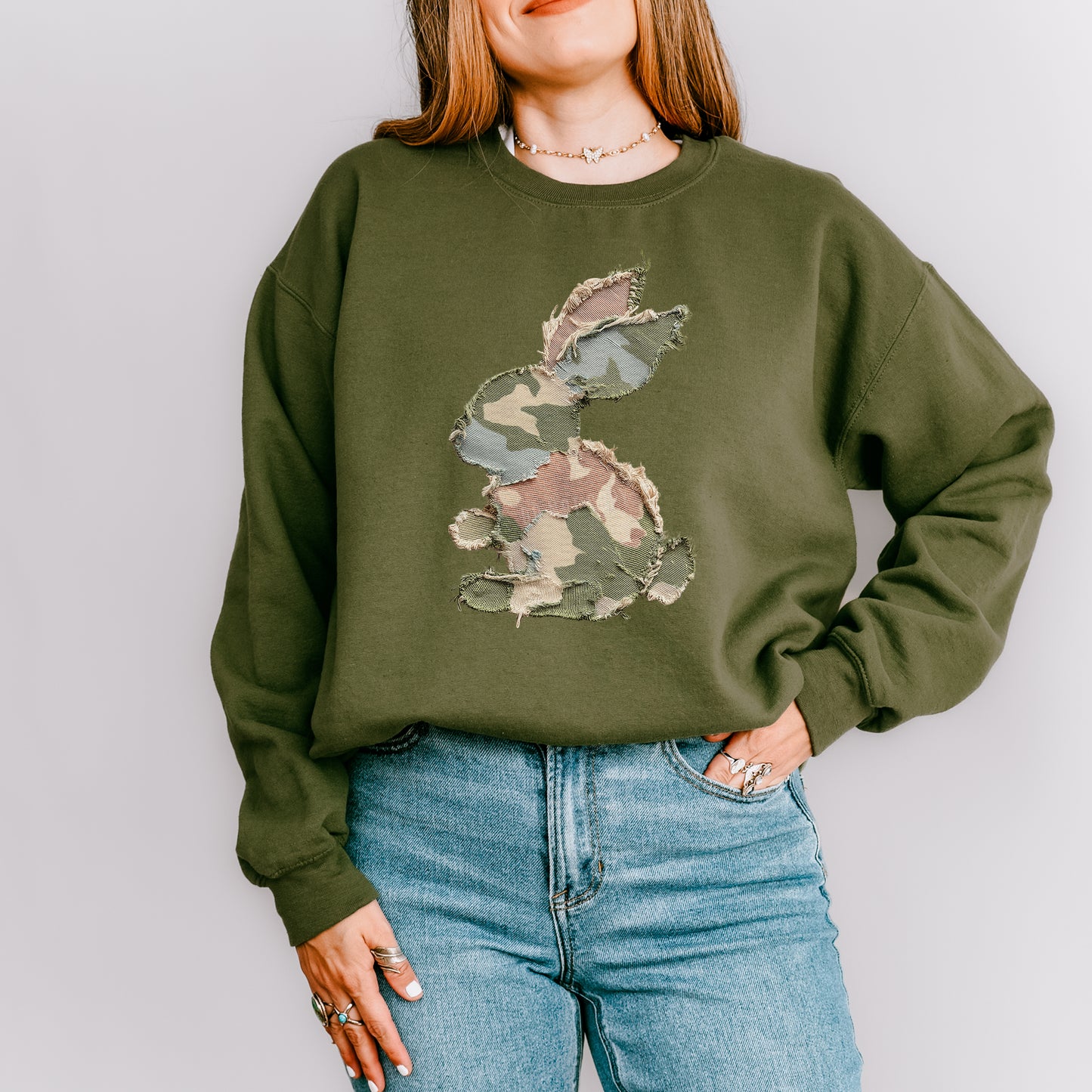 Camo Bunny | DTF Print - COOL PEEL |