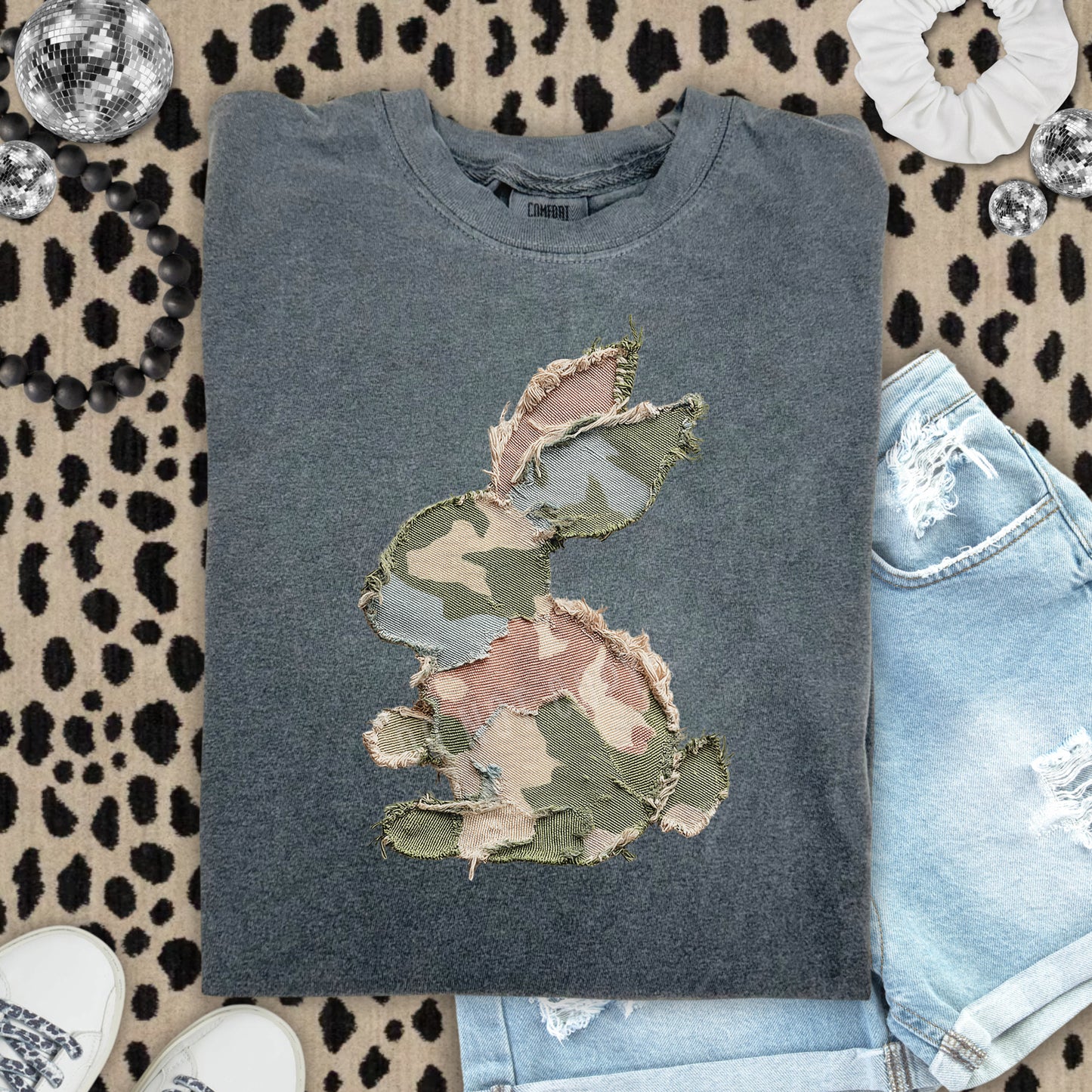 Camo Bunny | DTF Print - COOL PEEL |
