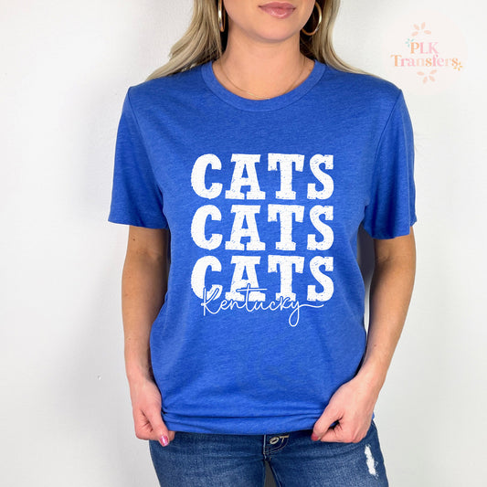 CATS CATS CATS, Kentucky | Screen Print Transfer | - SINGLE COLOR