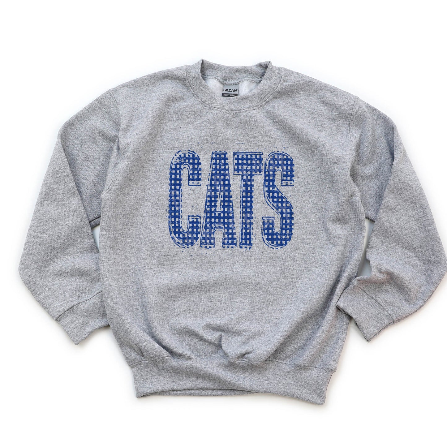 Cats, Plaid, Distressed, Kentucky | Screen Print Transfer | - SINGLE COLOR
