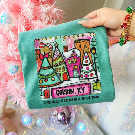 Corbin, KY - Christmas Is Better In A Small Town | DTF Print - COOL PEEL |