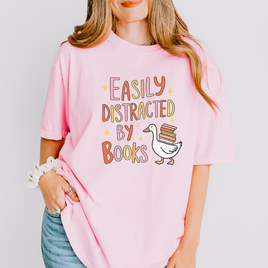 Easily Distracted By Books | DTF Print - COOL PEEL |
