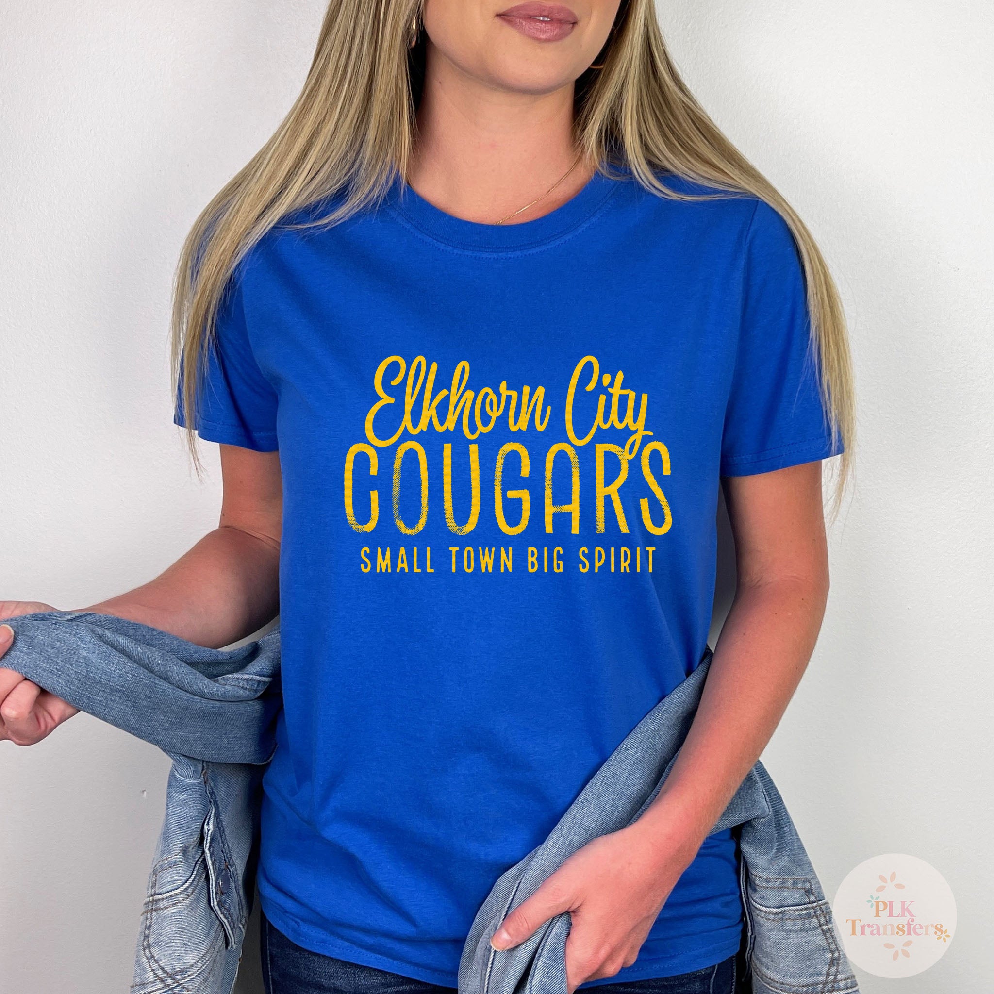 Elkhorn City Cougars, Small Town Big Spirit | DTF Print | FULL COLOR ...