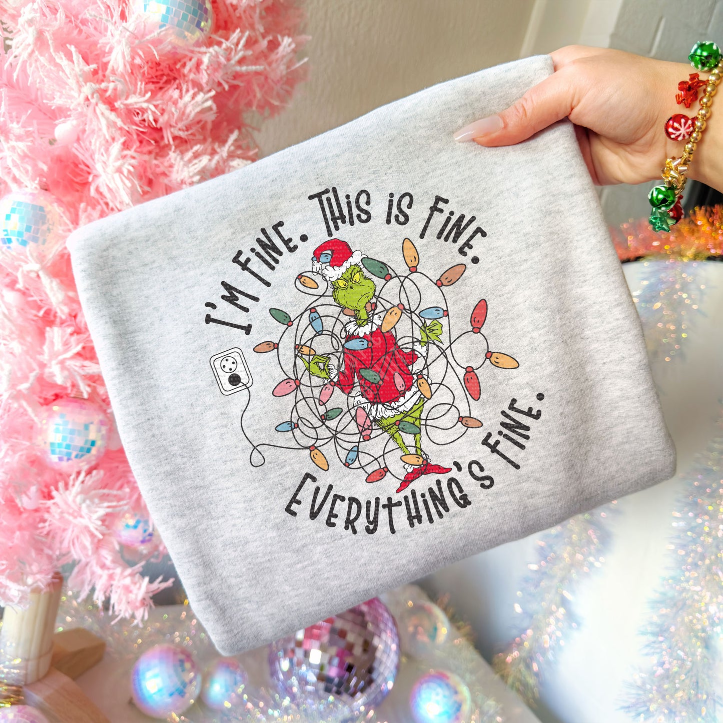 Everything's Fine, Christmas | DTF Print - COOL PEEL |