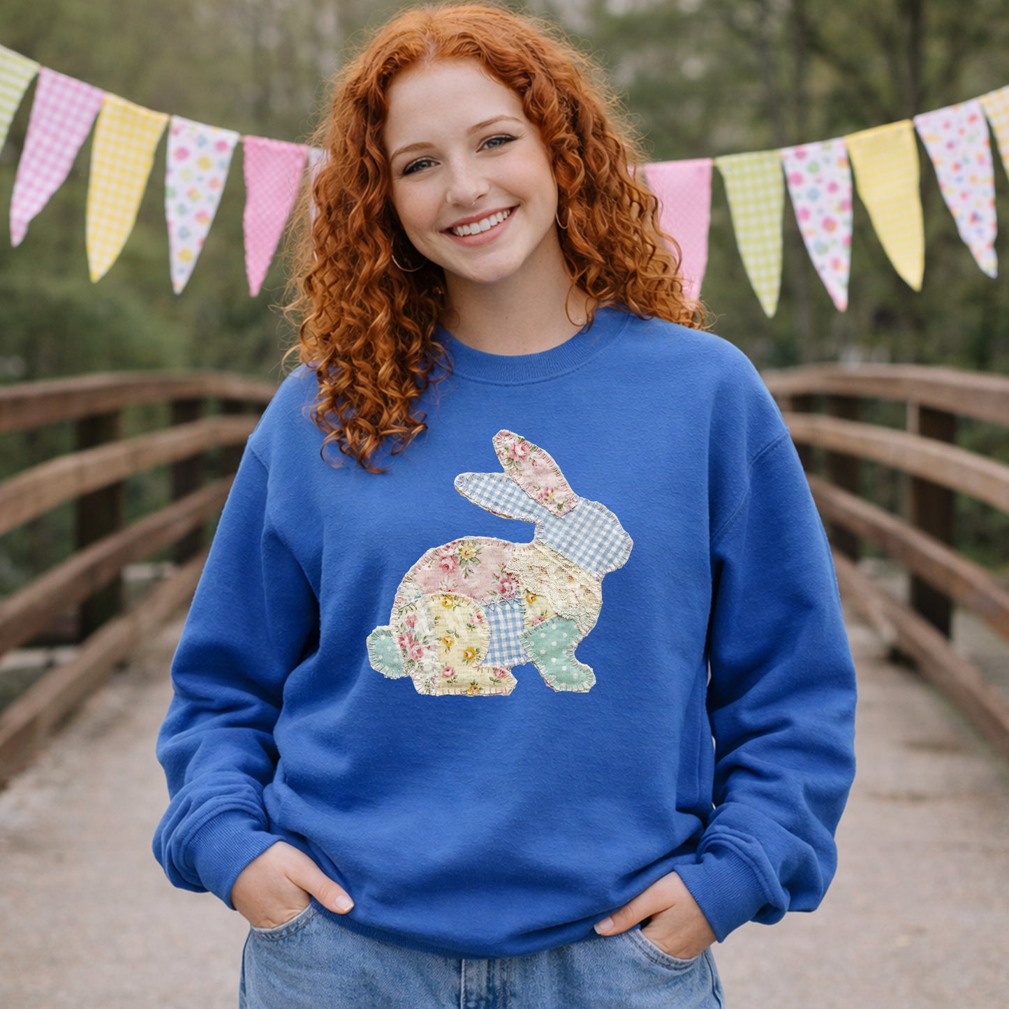 Floral Bunny | DTF Print - COOL PEEL |