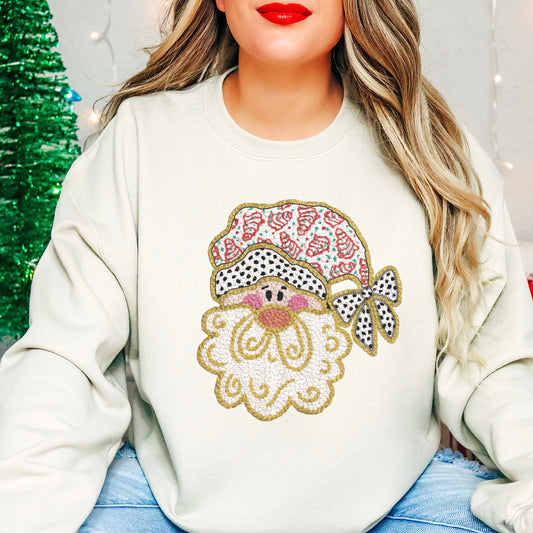 Faux Yarn Santa, Christmas | DTF Print - COOL PEEL |