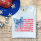 Flag With Big Blue Bow | DTF Print - COOL PEEL |