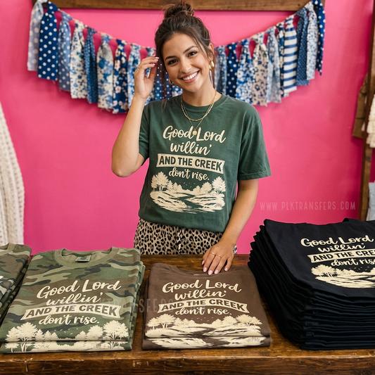 Good Lord Willin' | Screen Print Transfer | - SINGLE COLOR