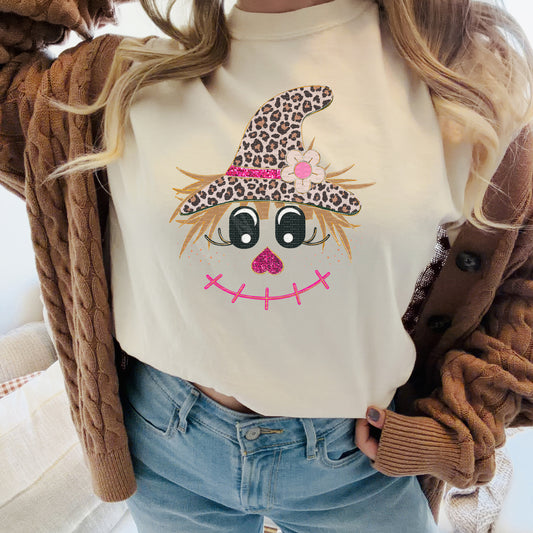 Cute Girl Scarecrow | DTF Print - COOL PEEL |