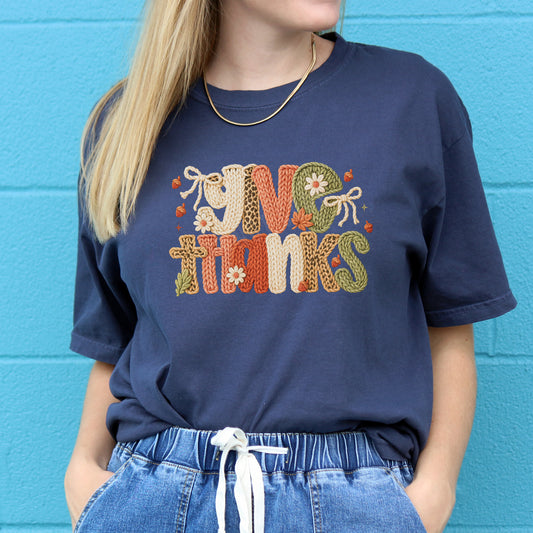 Give Thanks, Thanksgiving | DTF Print - COOL PEEL |