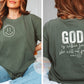OVERSIZED POCKET HAPPY FACE (full size purchased separately) God Is Within Her Scripture | Screen Print Transfer | - SINGLE COLOR (LOW HEAT)