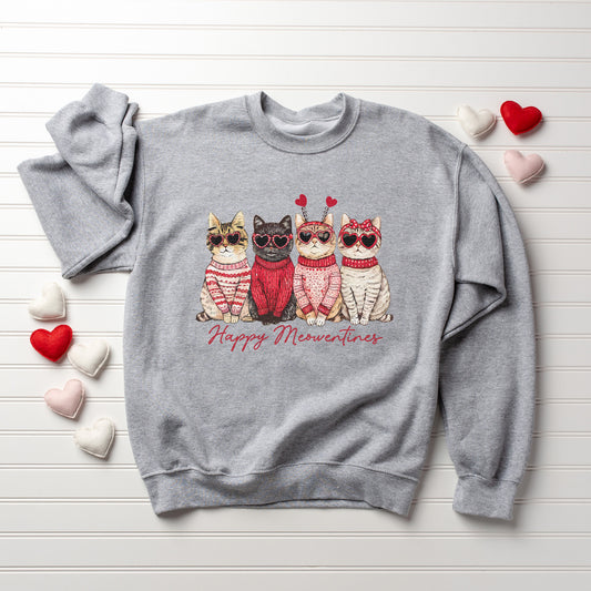 Happy Meowentines, Cats, Valentine | DTF Print - COOL PEEL |