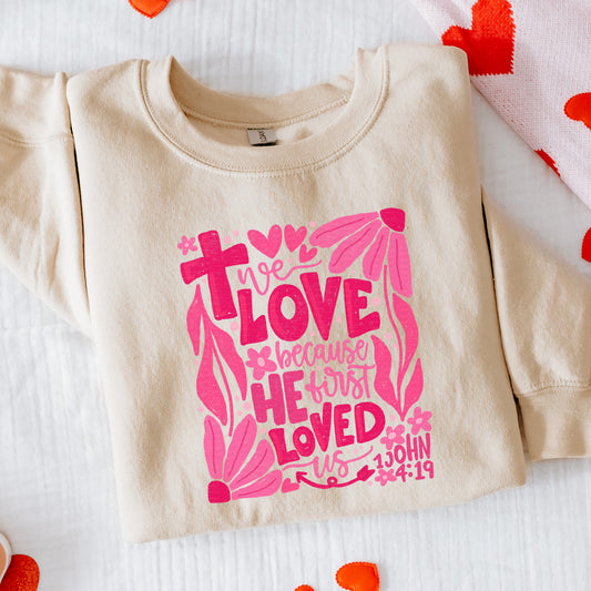 He First Loved Us, Valentine | DTF Print - COOL PEEL |