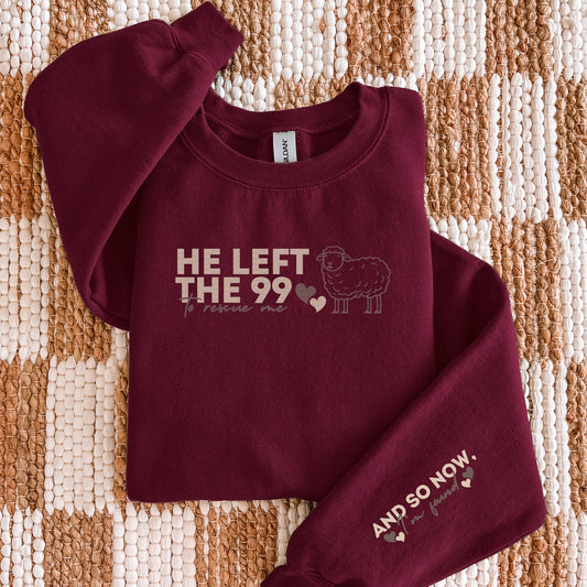 He Left The 99, FREE SLEEVE INCLUDED | DTF Print - COOL PEEL |