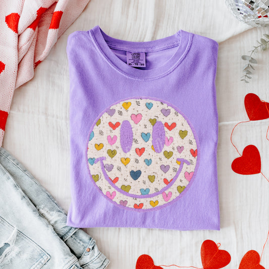 Happy Heart Face | DTF Print - COOL PEEL |