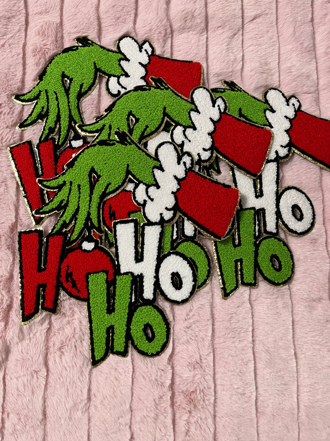 Ho Ho Ho, Mean One - Chenille Patch