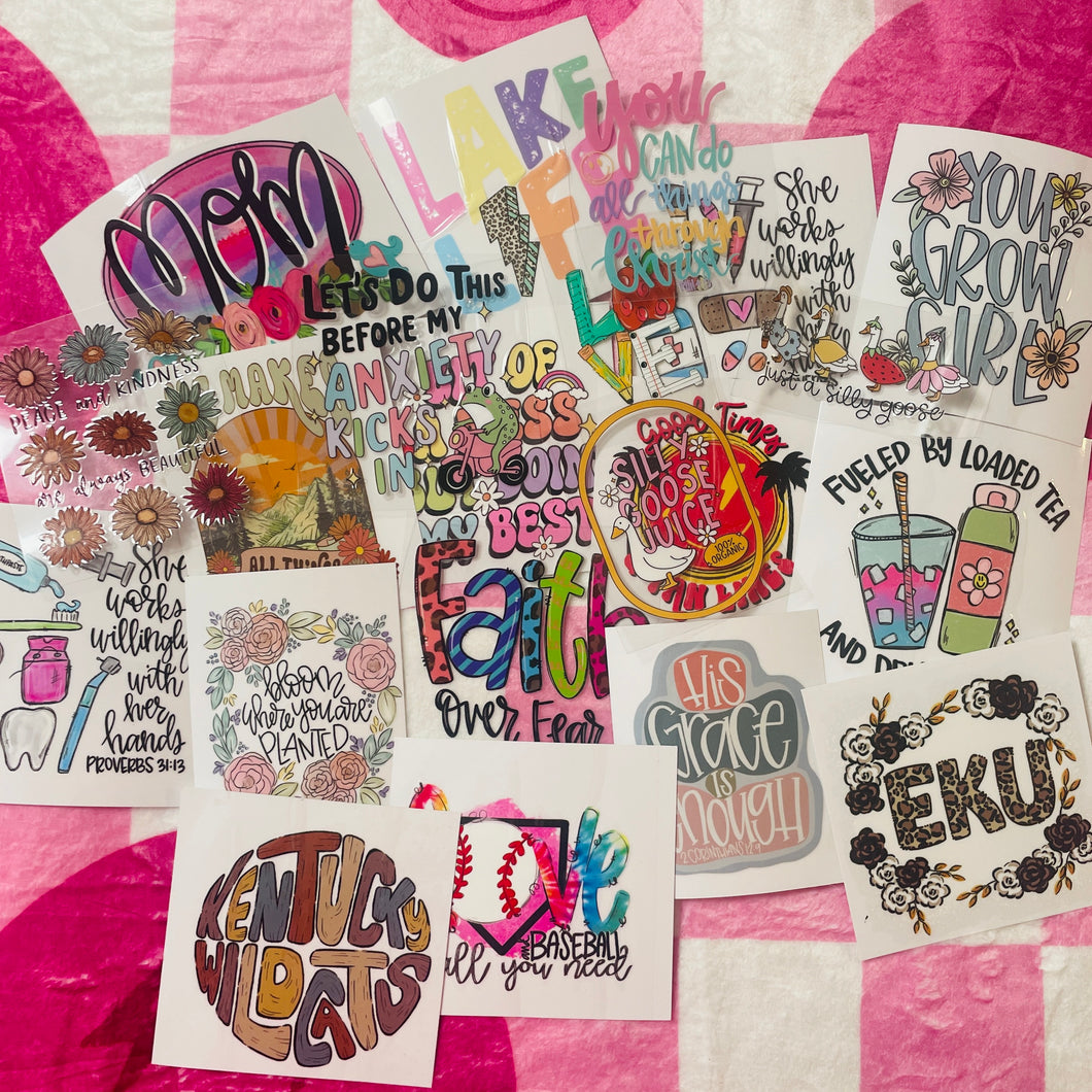 UV DTF DECAL BUNDLE!!!