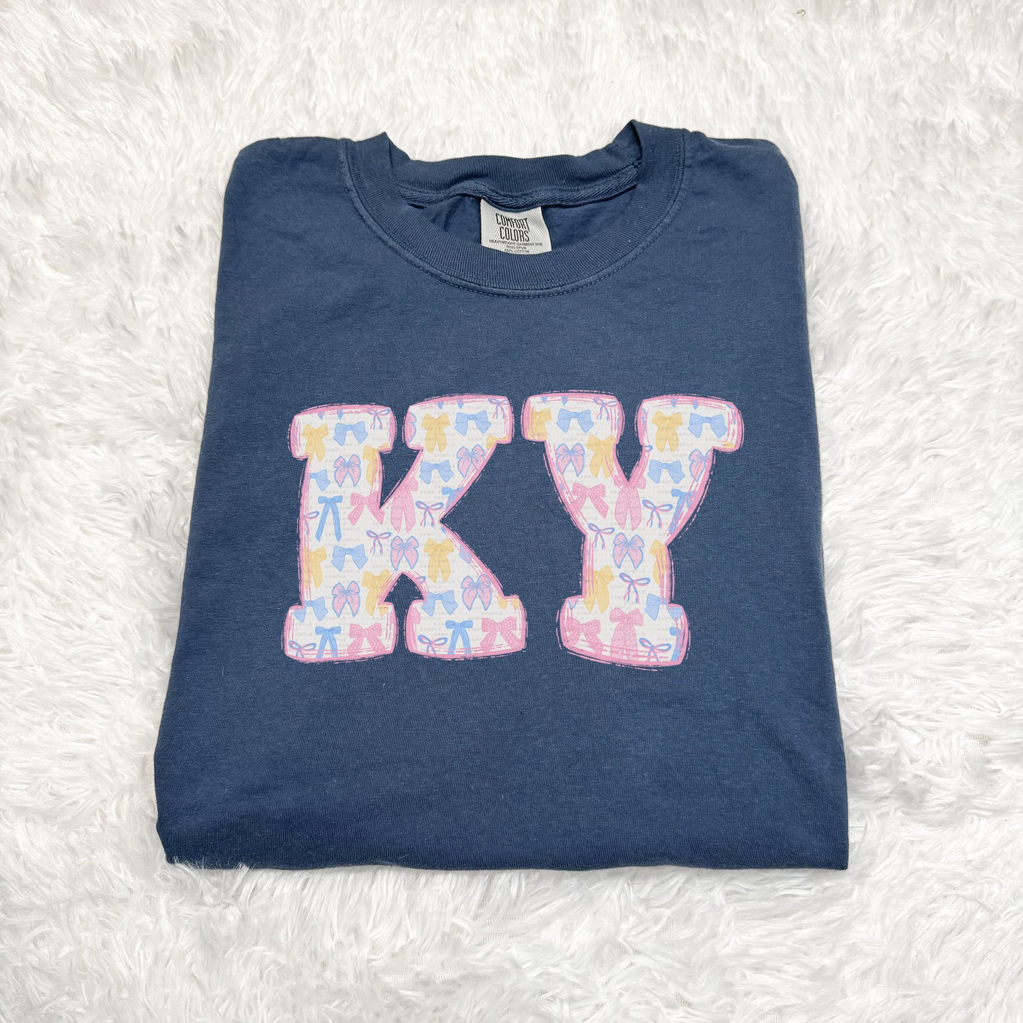 Kentucky, KY, Bows, Pink Outline | DTF Print - COOL PEEL |