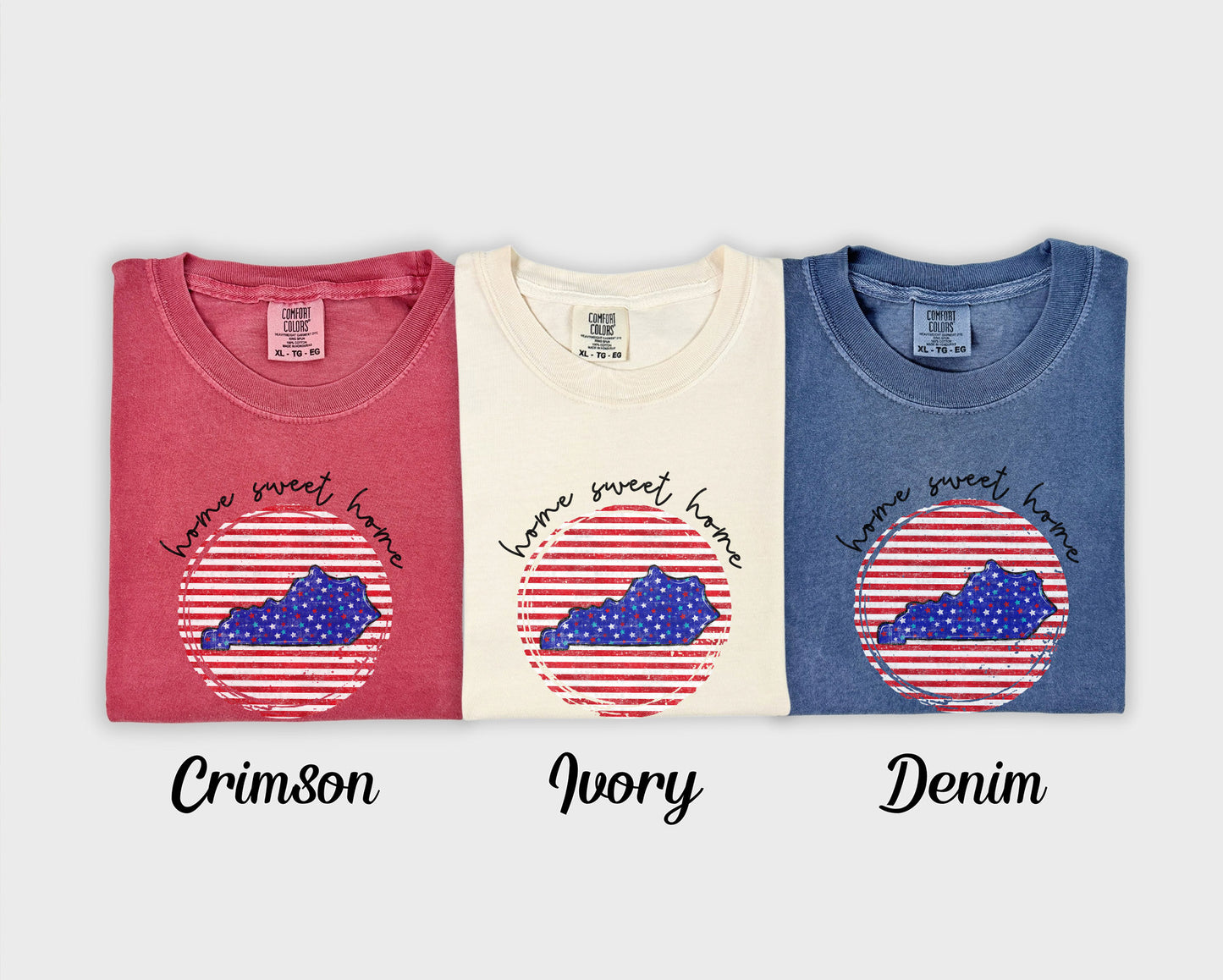 Kentucky, Home Sweet Home, Star State, USA | DTF Print - COOL PEEL |