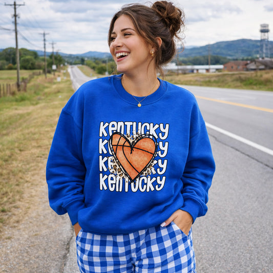 KY Basketball Heart | DTF Print - COOL PEEL |