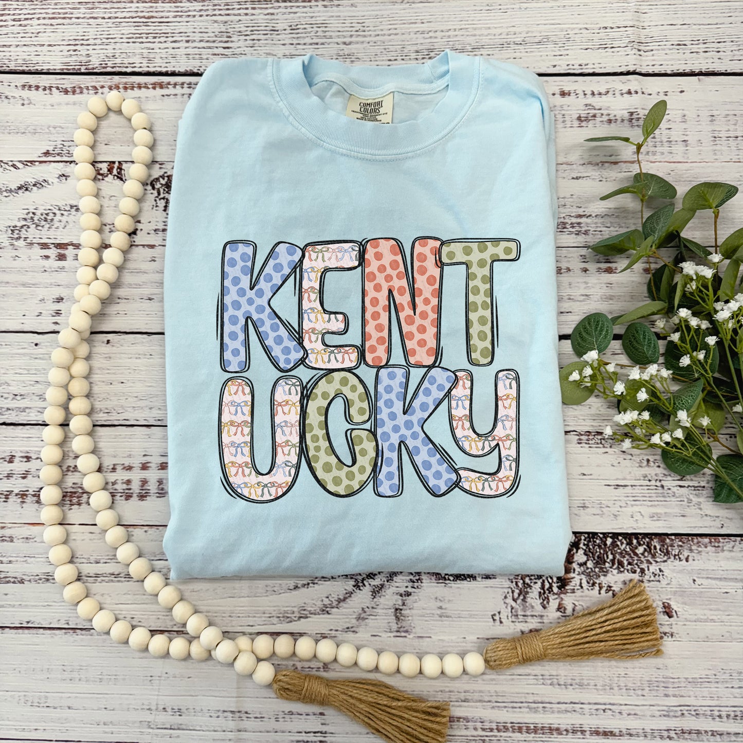 Kentucky, Dots & Bows | DTF Print - COOL PEEL |