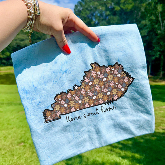 Kentucky State, Fall Floral, Home Sweet Home | DTF Print - COOL PEEL |