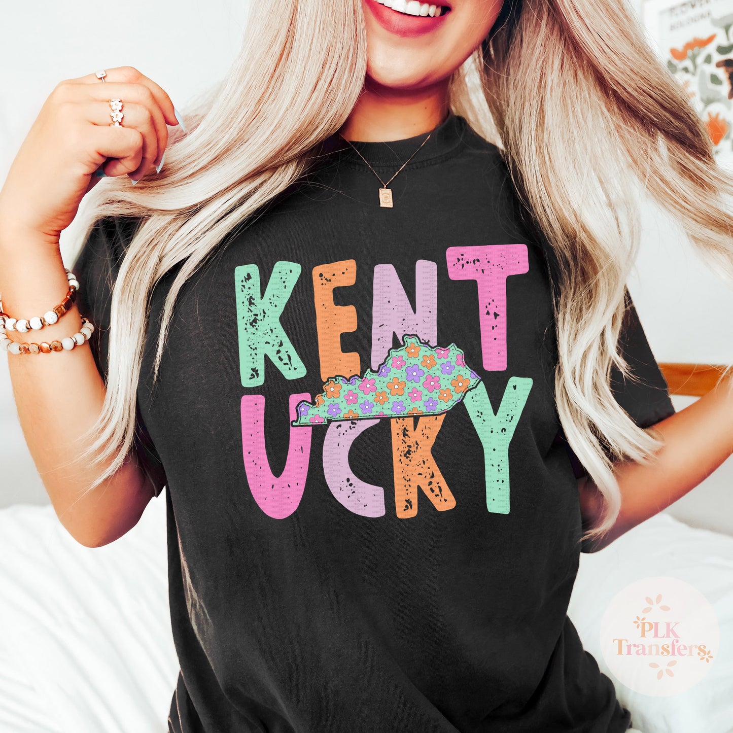 Kentucky, Cute Flowers | DTF | COOL PEEL |