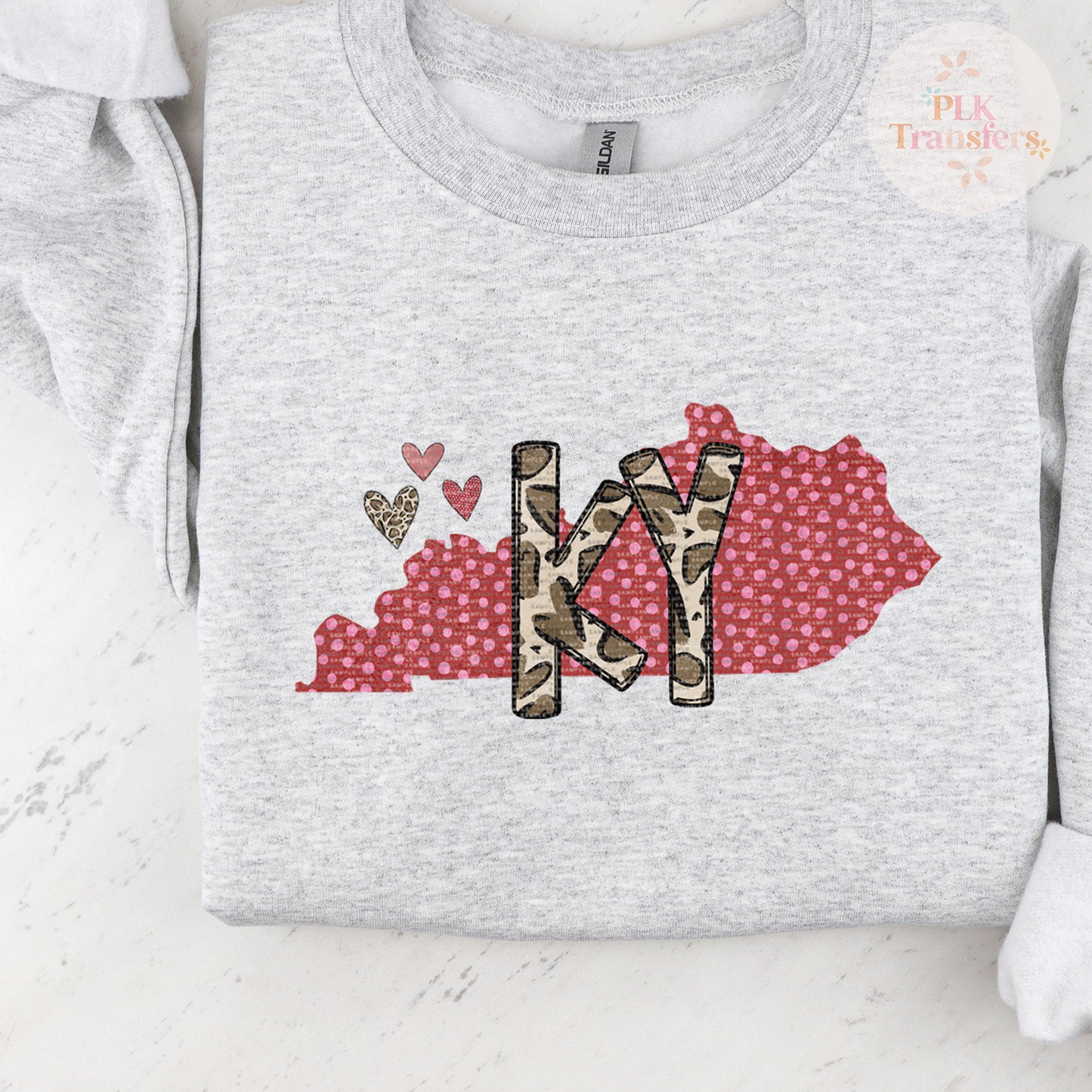 KY State, Leopard In Polka Dots, Valentine's Day | DTF Print - COOL PEEL |