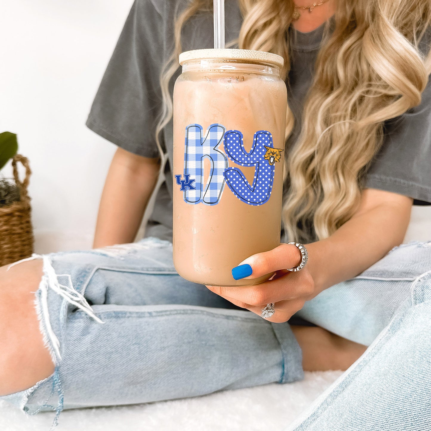 KY, Mascot, Doodle Letters | UV DTF DECAL |