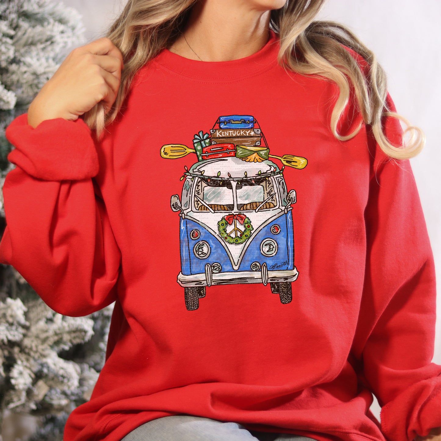 KY Christmas Retro Van | DTF Print - COOL PEEL |