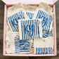 KY Stripes & Bow, KY, Kentucky | Screen Print Transfer | - SINGLE COLOR