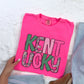 Kentucky, Green Pink & Floral | DTF Print - COOL PEEL |