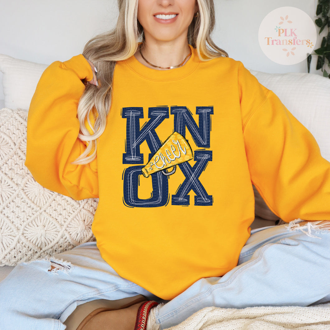 Knox Cheer, School Spirit | DTF Print | FULL COLOR