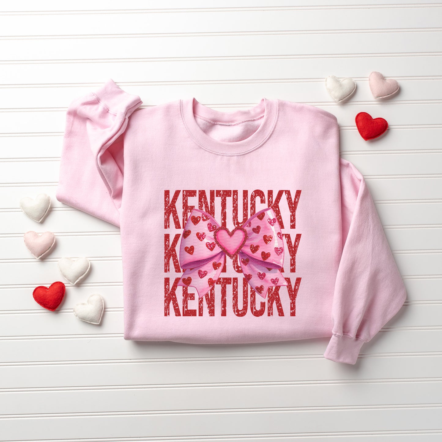 Kentucky, KY, Pink Bow, Valentine | DTF Print - COOL PEEL |