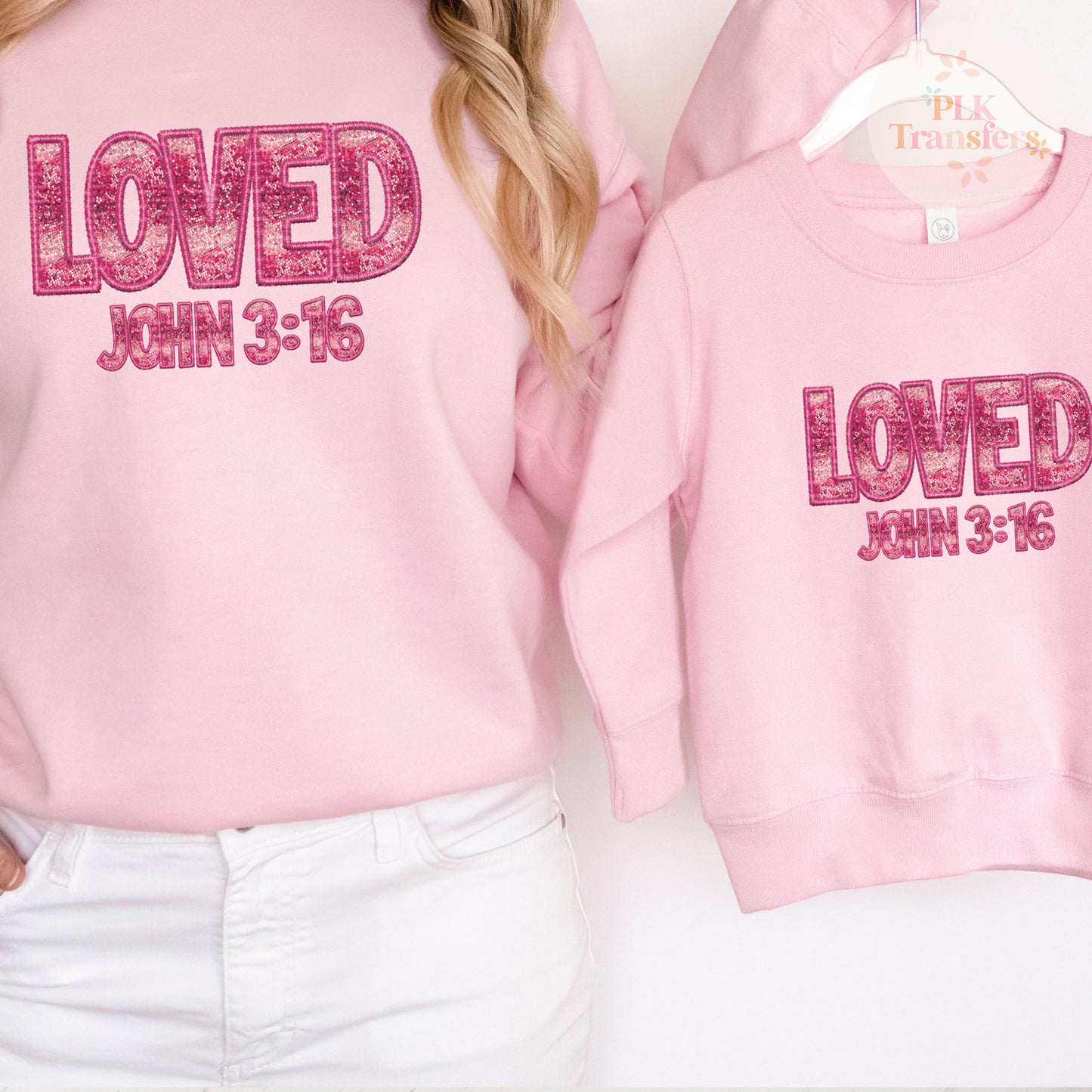 YOUTH SIZE, Loved John 3:16, Scripture, Valentine's Day | DTF Print - COOL PEEL |
