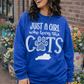Just A Girl Who Loves The Cats | Screen Print Transfer | - SINGLE COLOR