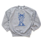 Girly Wildcat Mascot, KY, Kentucky | Screen Print Transfer | - SINGLE COLOR