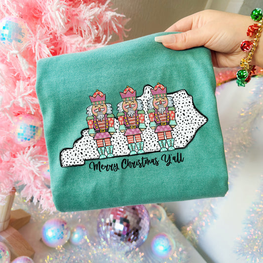 Merry Christmas Y'all, KY, Nutcrackers | DTF Print - COOL PEEL |